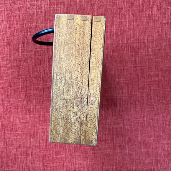 VTG Gary Gail 50’s 60’s Novelty Wooden Box Purse Japan - Picture 9 of 14